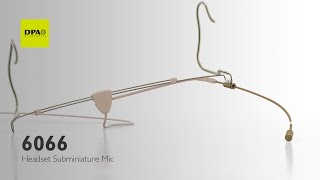 6066 CORE Omni Headset Microphone, TA4F Mini-XLR - Beige