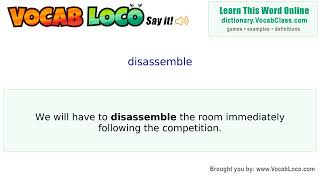 Video thumbnail for disassemble