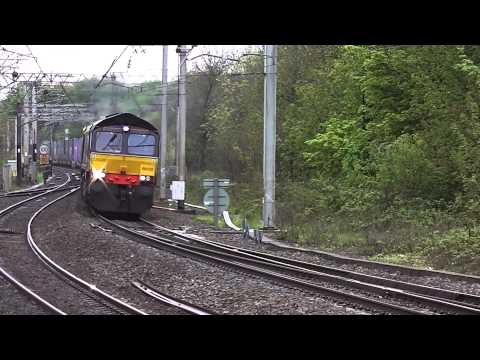 DRS 66433 Grangemouth-Daventry at Lancaster 18th May 2013