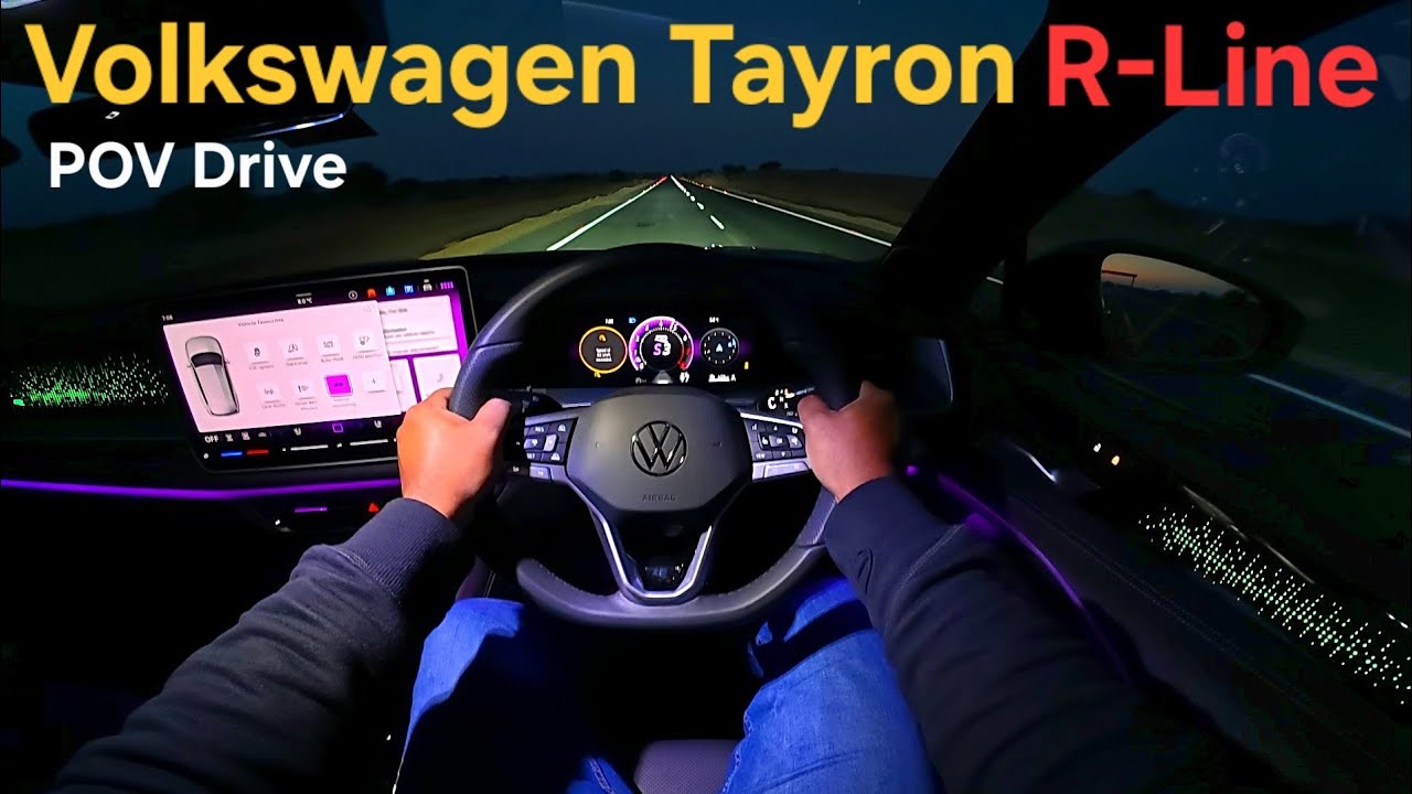 [4K] VOLKSWAGEN TAYRON R-LINE AWD POV & ASMR | 204 BHP & 320 NM | TAYRON POV NIGHT DRIVE 