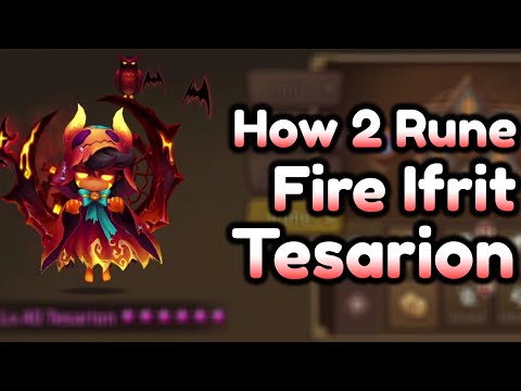 How to Rune (Fire Ifrit Tesarion) Summoners War
