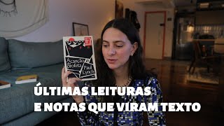 Últimas leituras, leituras atuais (incluindo Quarta Asa ⊙△⊙) e como transformo notas em texto \o/