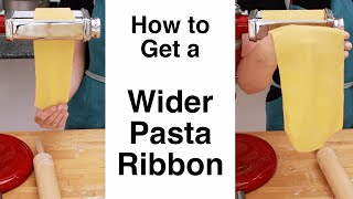 Pasta Ribbon Width and How to Control It