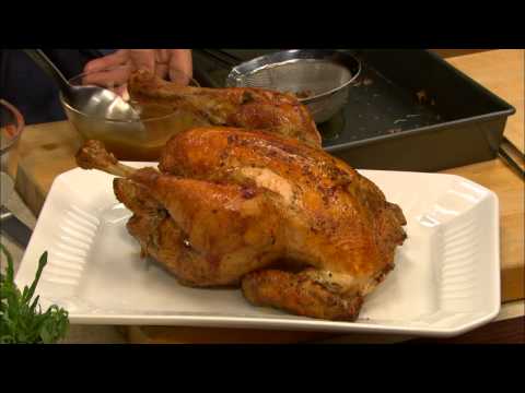 Essential Pépin: Roast Capon with Armagnac-Mushroom Sauce