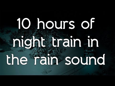 ๐ง โ Night train in the rain sound on black screen dark screen high quality white noise ASMR