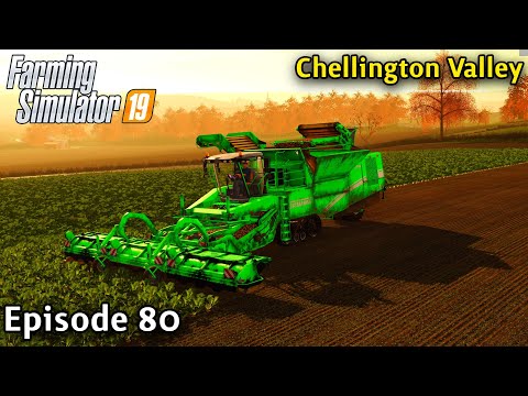 FS19 Timelapse - Chellington Valley Seasons Yr5 Ep 80 GETTING THE SUGAR BEETS HARVESTED