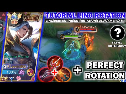 LING FASTHAND PERFECT ROTATION + ON POINT COMBO!! | LING NO CUT GAMEPLAY ROTATION TUTORIAL!!