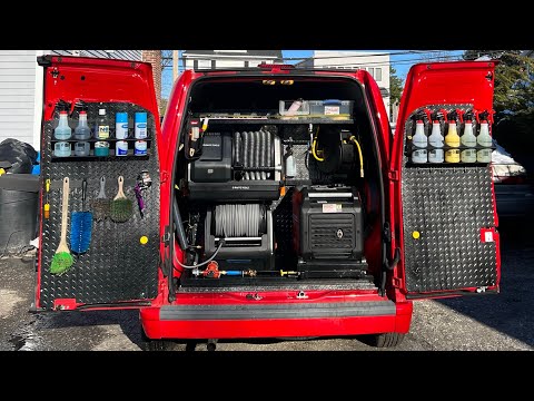 Water pump install mobile Detailing van! ￼