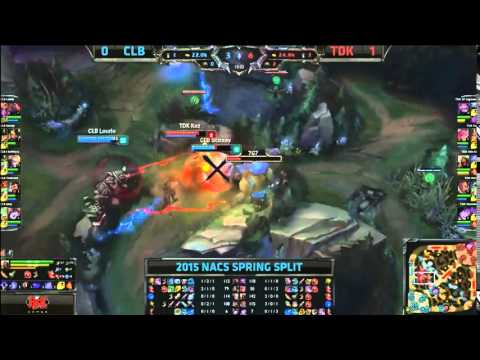 CLG Black I Kenny U Ezreal VS TDK Alex Ich Zed Game 2 Highlights   2015 NA CS Spring W5D2