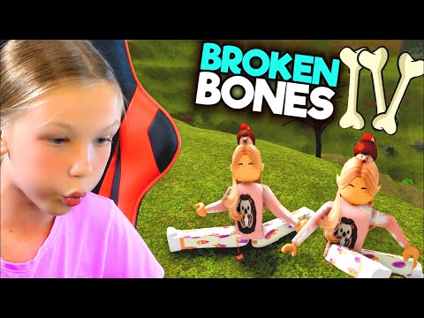 How Many Bones Did Madison Break Playing Broken Bones 4 with Trinity on Roblox!!
