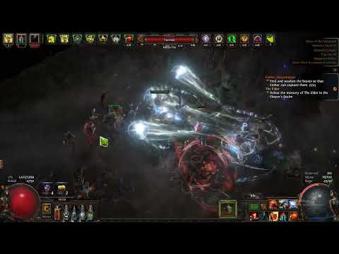 Poe 3.19 Deadeye Impale Spectral Shield Throw Test on Minotaur 50% more life