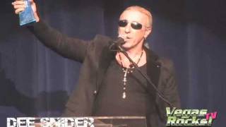 DEE SNIDER ACCEPTS ROCK N' ROLL SAVIOR AWARD!