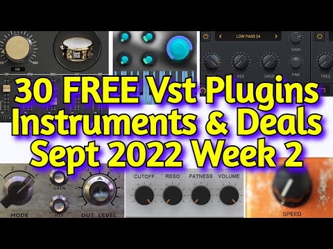 30 Best New FREE VST Plugins, Vst Instruments, Sample Packs & Best Deals - SEPTEMBER 2022 Week 2