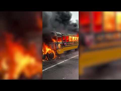 NJ School Bus Fire