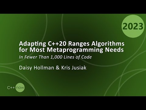 Adapting C++20 Ranges Algorithms for Most Metaprogramming Needs in Fewer Than 1,000 Lines of Code