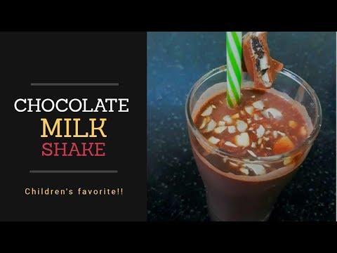 Chocolate Milkshake by my daughter | How To Make a Delicious Chocolate Milkshake | Prakhyakitchen