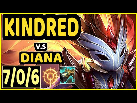 AHAHACIK (KINDRED) vs DIANA - 7/0/6 KDA JUNGLE CHALLENGER GAMEPLAY - EUW