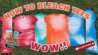 WOW! CHECKOUT HOW WE BLEACHED TEES