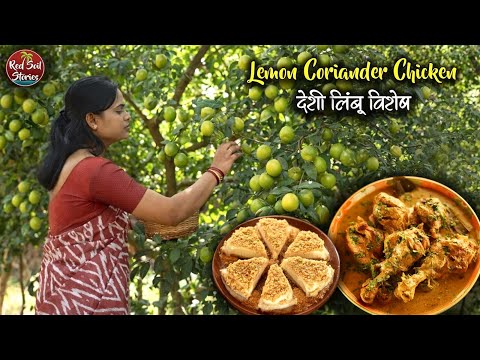 Lemon Coriander Chicken & Lemon pie| मिक्स लिंबू लोणचे| Village Cooking | Red Soil Stories