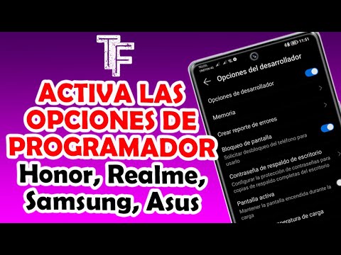 Así Activas Las Opciones de  Desarrollador o Programador |📱Honor, Realme, Samsung & Asus [Celulares]