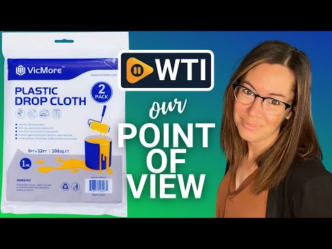 VicMore 2-Pack Plastic Drop Cloth 9x12 Feet - WTI product video review