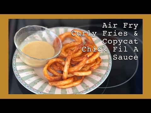 How to make frozen french fries in an Air Fryer with Copycat Chik Fil A Sauce