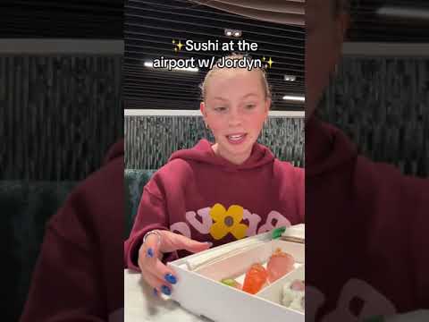 $21 airport sushi #dinner #sushi #fyp #airport