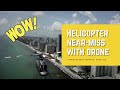 Unbelievable Helicopter Near Miss Crash With A Drone