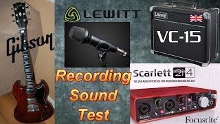 Video thumbnail for Gibson SG Recorded - Focusrite Scarlett 2i4, Laney VC-15 and Lewitt MTP 240 DM by HipGuitar