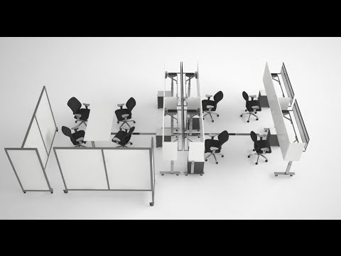 3d modular office workstations