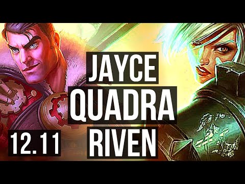 JAYCE vs RIVEN (TOP) | Quadra, 6 solo kills, 800+ games, 10/3/8 | KR Master | 12.11