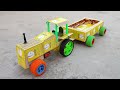 How To Make Matchbox Tractor With Trolley Diy Diy Tractor Science Project Sanu Tech