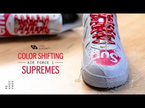 Supreme Air Force 1 Custom With Color Changing Paint