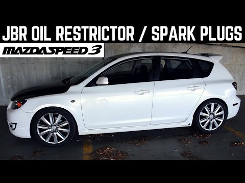 Mazdaspeed 3 -  JBR Oil Restrictor Bolt Install & NGK One Step Colder Spark Plug Gaping