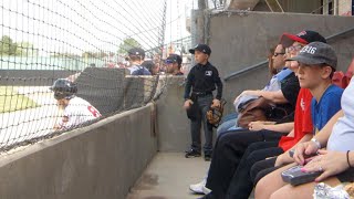 Young boy dreams of becoming an umpire