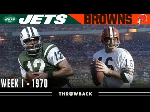 The First EVER Monday Night Football Game! (Jets vs. Browns 1970, Week 1) Video