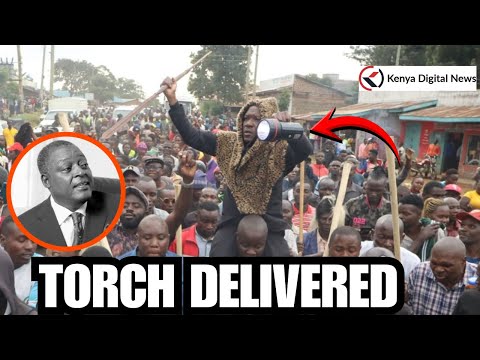 Drama as Boni Khalwale delivers the torch that Cyrus Jirongo will be buried with!!