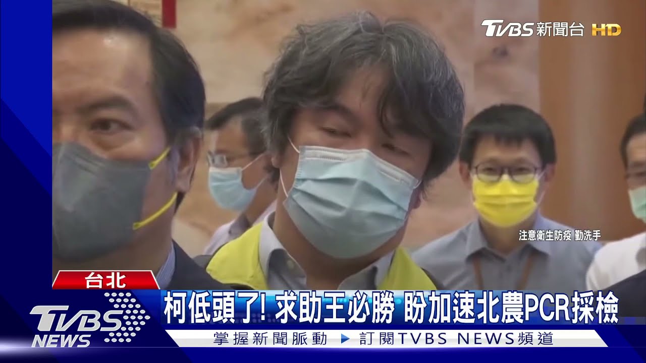 柯低頭了!求助王必勝 盼加速北農PCR採檢