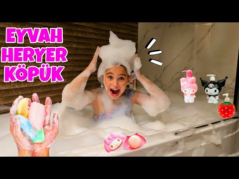 ELİF SİNEM HER YER KÖPÜK !! ANNEMDEN GİZLİ JAKUZİYİ KÖPÜK DOLDURDUM !! ANNEM ÇILGINA DÖNDÜ!!