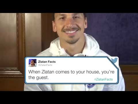 Zlatan Ibrahmovic reads his zlatan facts