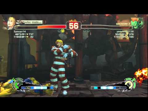 Super Street Fighter IV AE2012 - Syouyu14 (Cody) Vs yamdeee0728 (Blanka)
