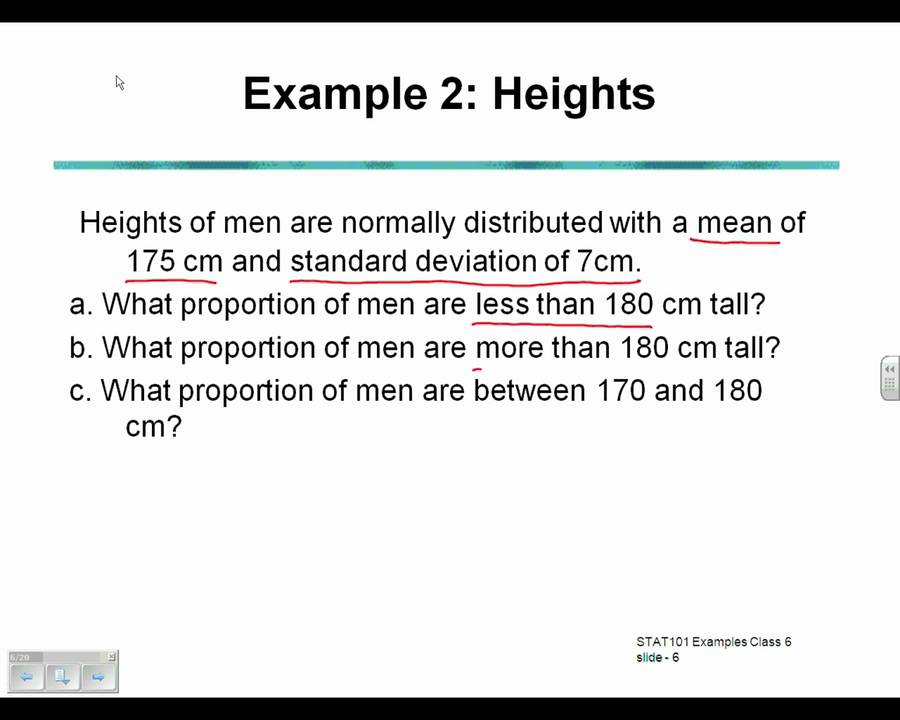 STAT 101 Examples Class 6, Example 2