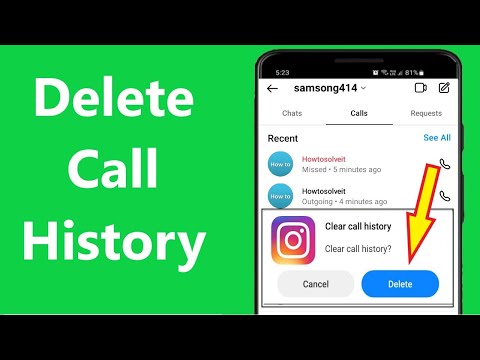 How to Delete Instagram Call History Permanently Deleted!! - Howtosolveit