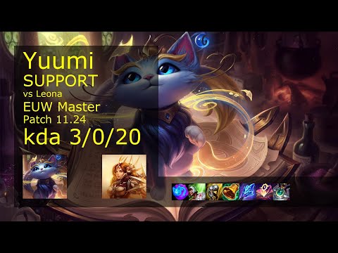 Rank 1 EUW Yuumi: Support vs Leona