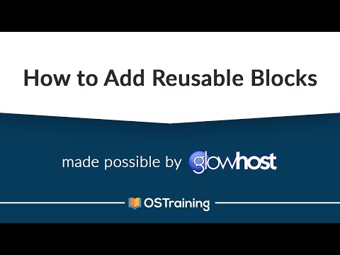 WordPress and Gutenberg 14 How to Add Reusable Blocks in Gutenberg