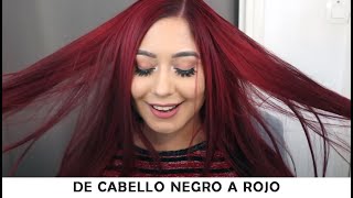 MI CABELLO DE NEGRO A ROJO (SIN DECOLORAR)/ Mi experiencia, productos, tips...