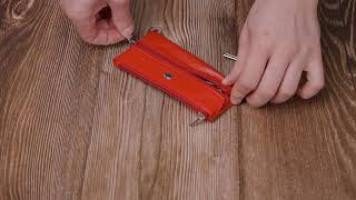 Оригінальна ключниця із натуральної шкіри ST Leather 22509 червона