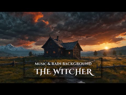 The Witcher - A Rainy Day | Music with Rain Background | Emotional Soundtrack