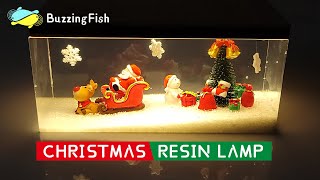 🎄 How to Make a Resin Christmas Lamp / Resin Art 🎄