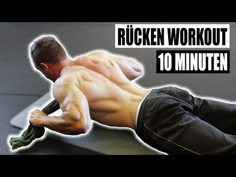 10 Minuten Rücken Workout für Zuhause | Kombinationsworkout für Qualitätsmuskulatur - Sascha Huber